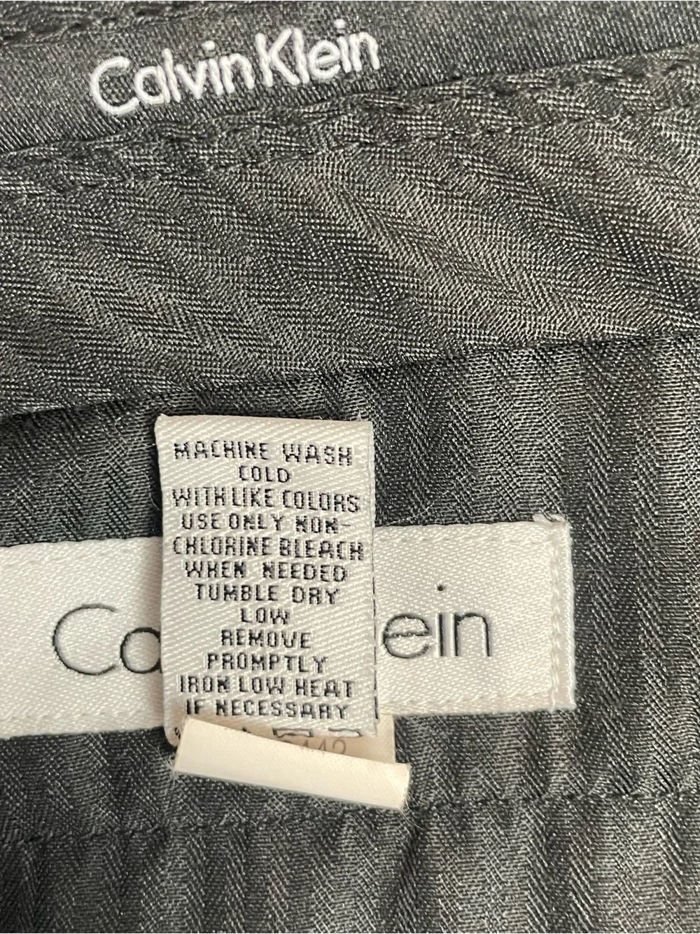 Calvin Klein Men's Charcoal Dress Pants 34x32